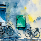 Whimsical Wintry Landscape with Dream-like Elements