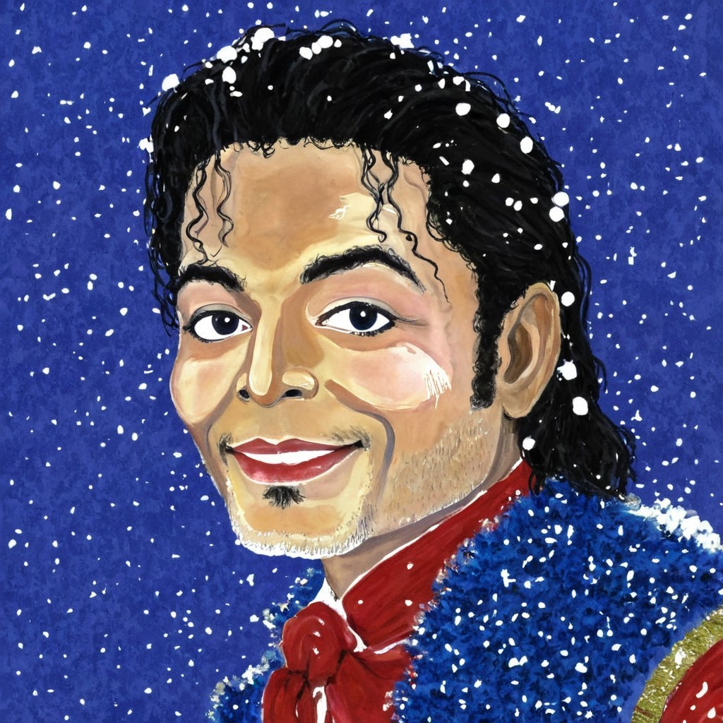 Colorful Portrait of a Man in Vibrant Winter Attire