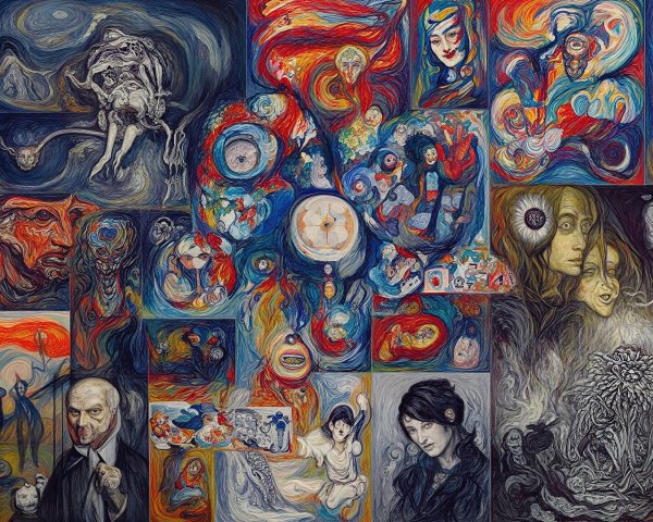 Surreal Oil Painting Inspired by Film "Brazil