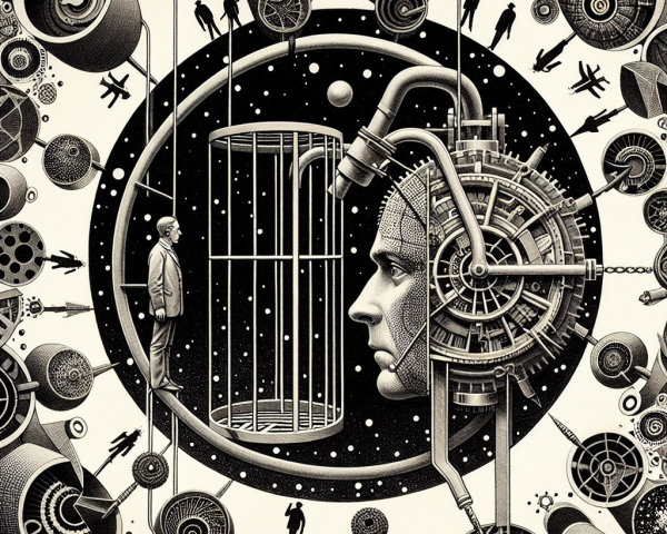 Surreal Design of Silhouette and Mechanical Elements