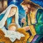 Detailed Nativity Scene Featuring the Holy Family