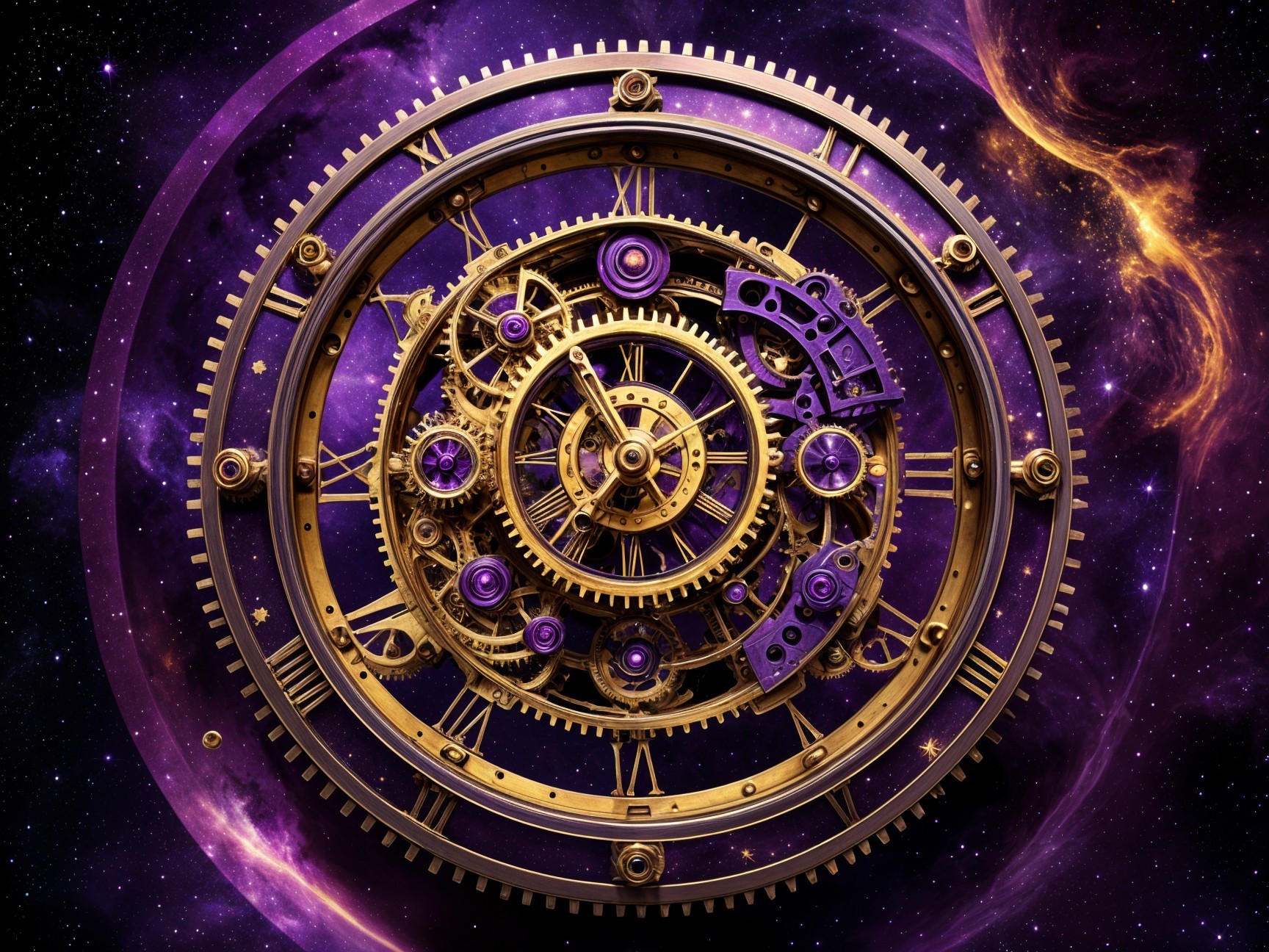 Intricate Clockwork Mechanism in Cosmic Background