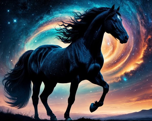 Black Horse Galloping in a Cosmic Landscape