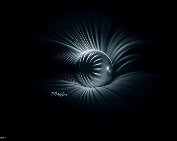 Spherical Object Surrounded by Textured Patterns