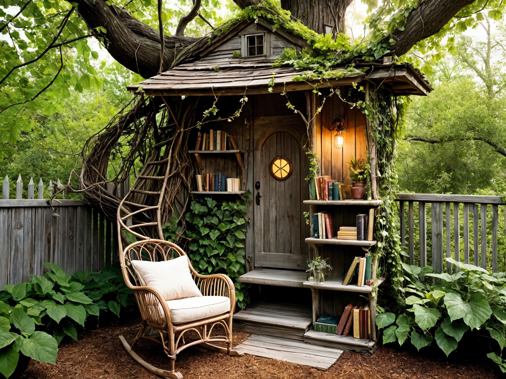 Charming Treehouse in a Lush Green Setting