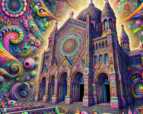Psychedelic Interpretation of a Grand Cathedral