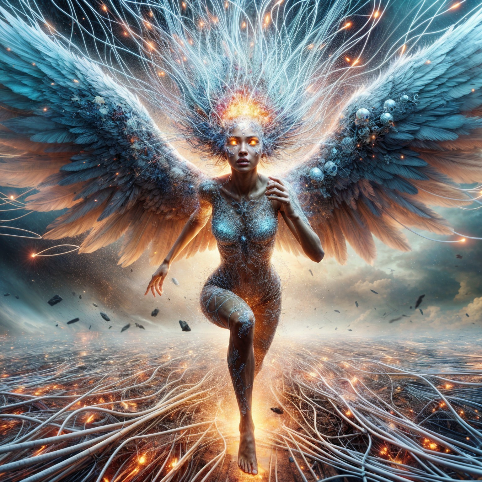 Celestial Figure of Strength and Light