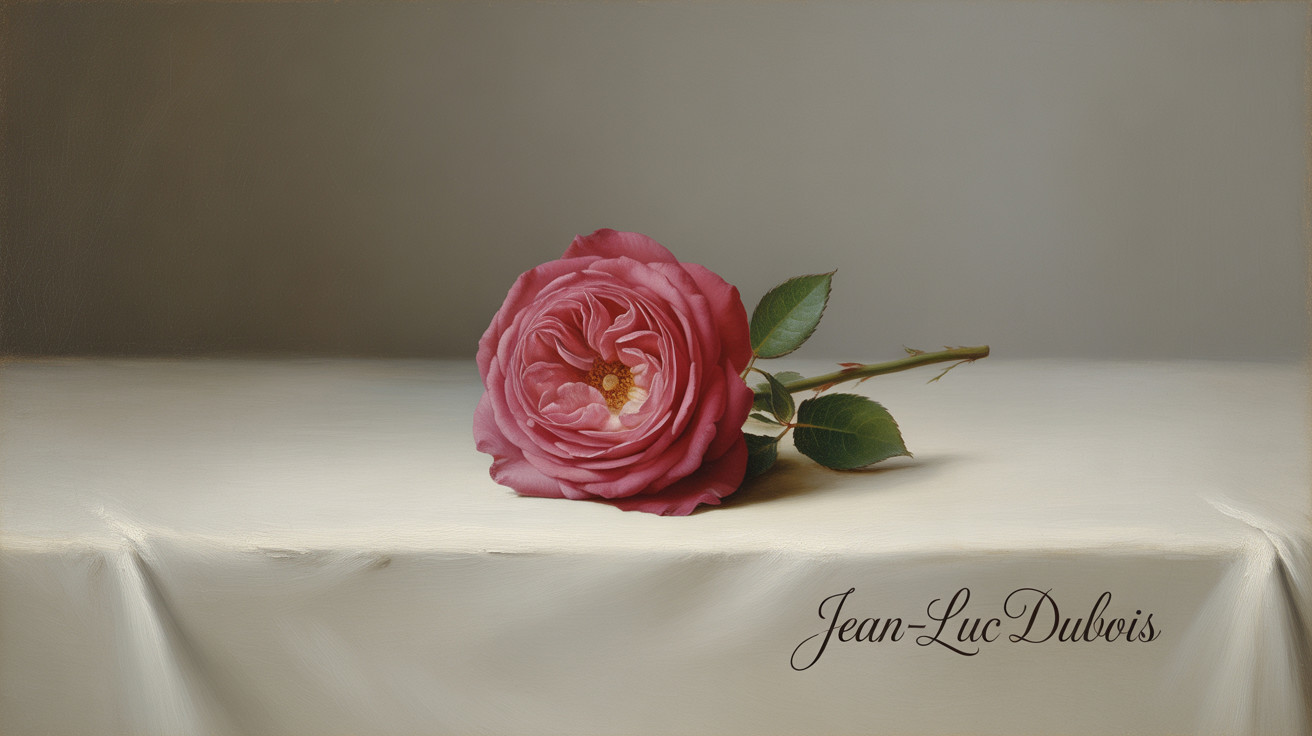 Elegant Pink Rose on Softly Draped Surface