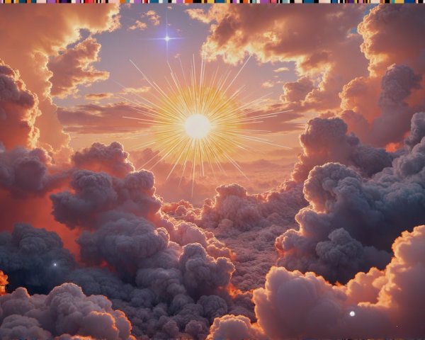 Vibrant Orange and Purple Cloudy Sky at Sunset