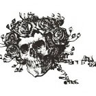 Surreal Skull with Organic Plant and Animal Forms