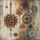 Whimsical Portrait of a Young Girl's Face in Detail