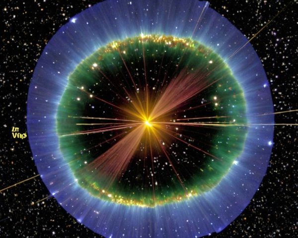 Vibrant Cosmic Nebula with Bright Central Star