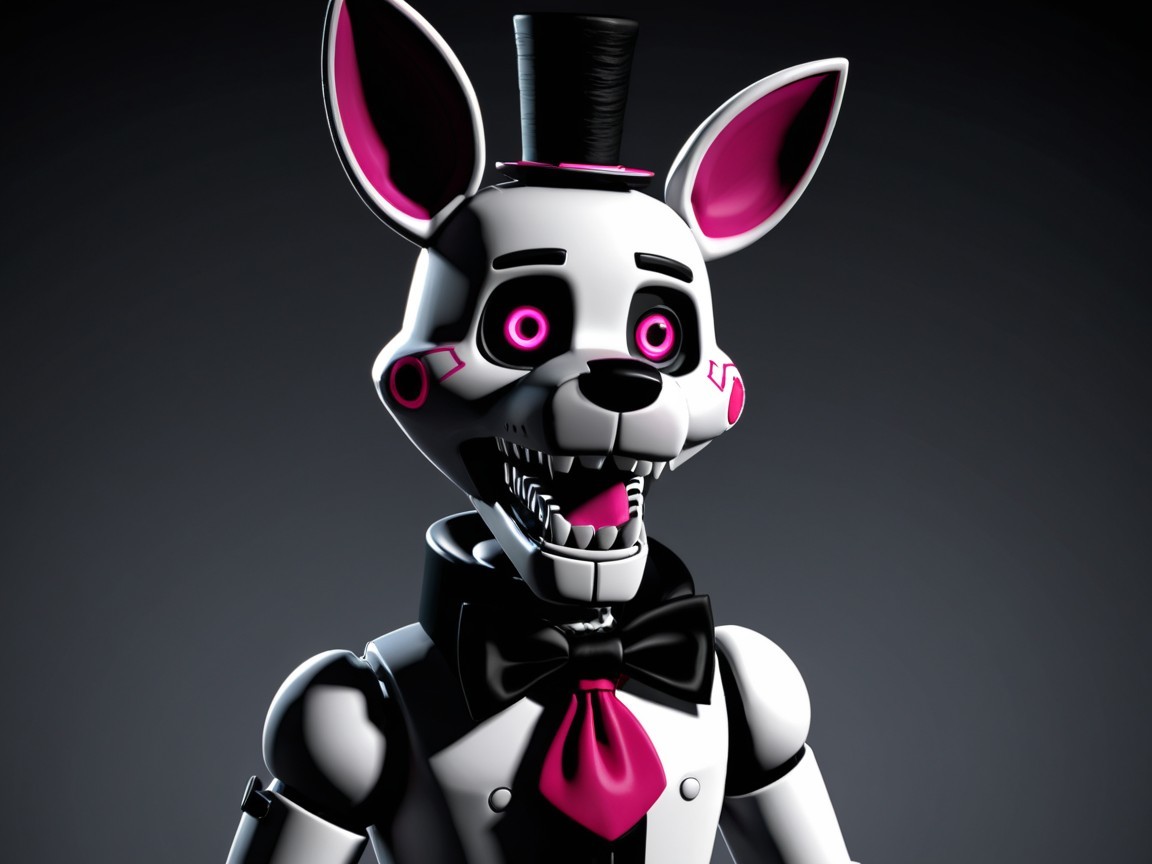 Whimsical Animatronic Character with Eerie Features