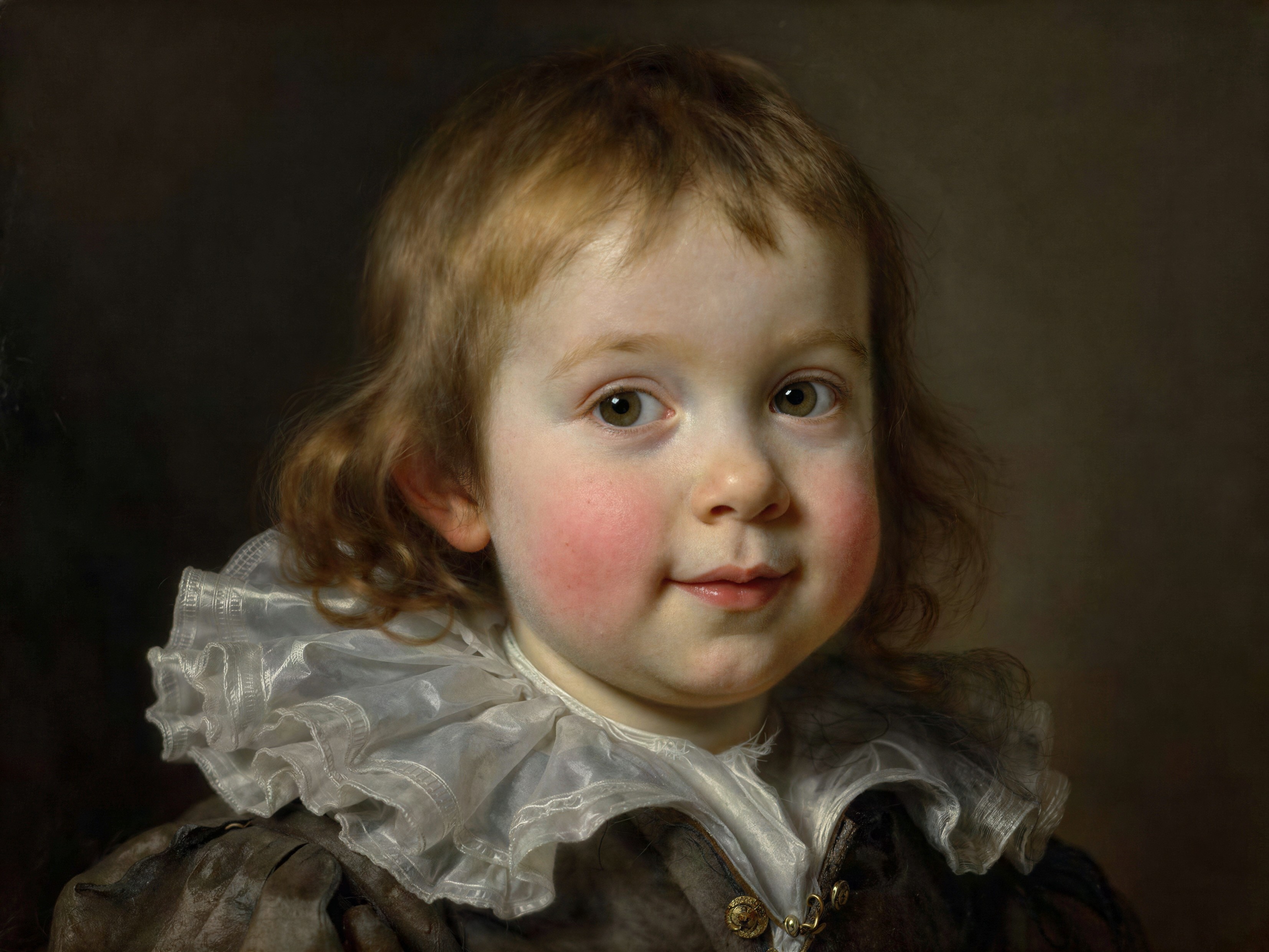 Portrait of a Child with Light Brown Hair and Tunic