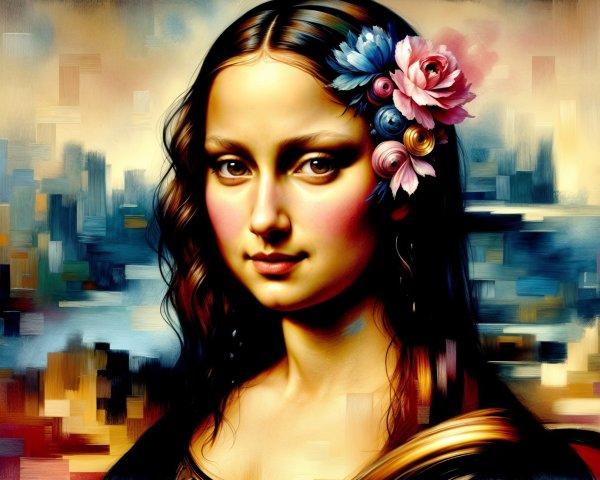 Classical Portrait with Modern Artistic Enhancements