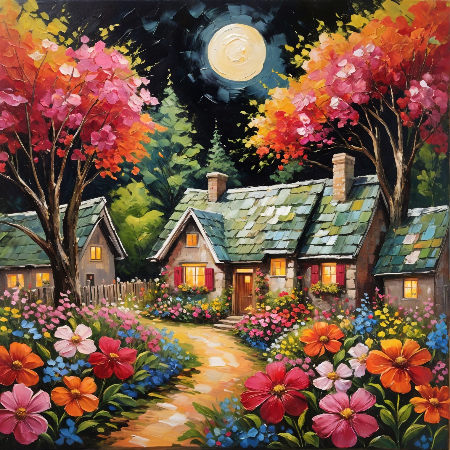 Charming Countryside Cottages with Flower Gardens