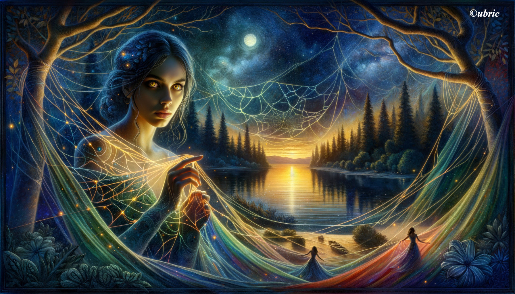 Enchanted Moonlit Forest: A Mystical Encounter