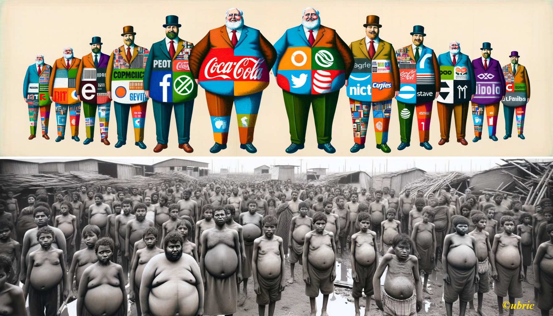 Contrast of Corporate Success and Poverty Struggles