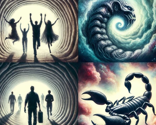 Split Design of Hope and Fear with Surreal Creatures