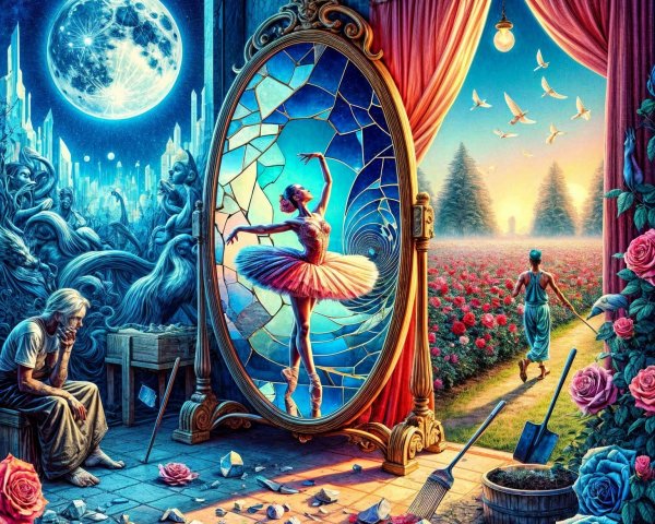 Surreal Artwork of Two Contrasting Worlds