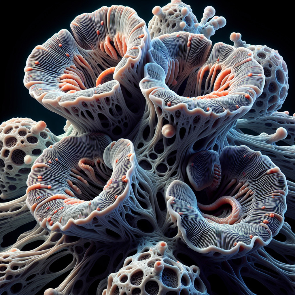 Abstract Organic Forms Resembling Coral Structures