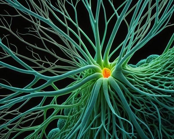 Intricate Visualization of a Neuron's Structure