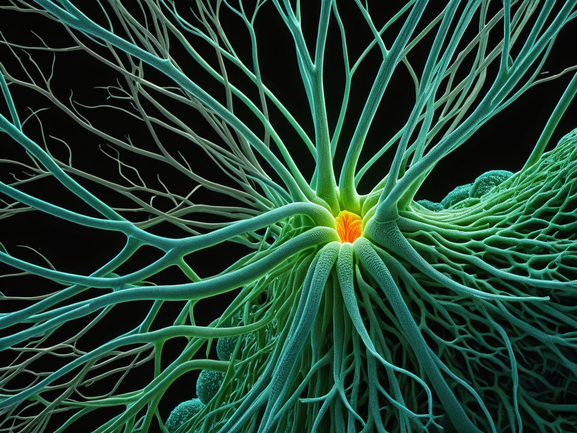 Intricate Visualization of a Neuron's Structure