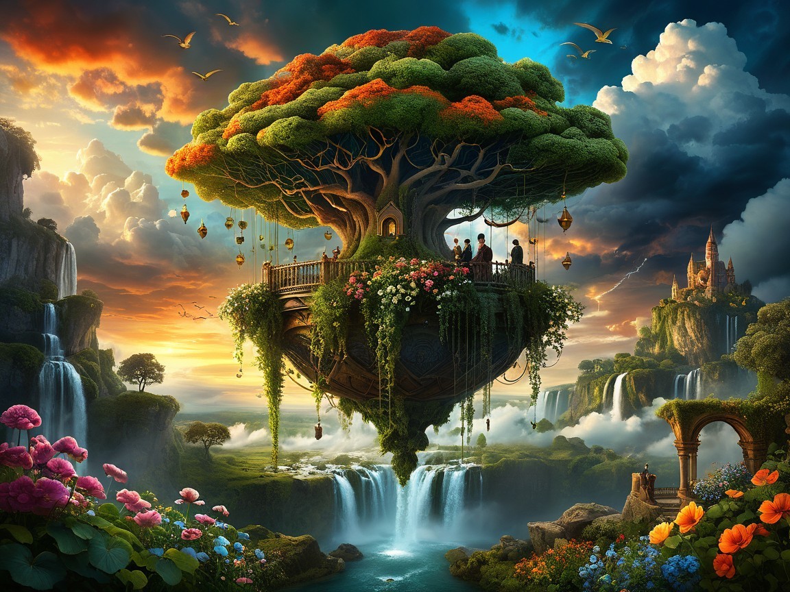 The hanging garden