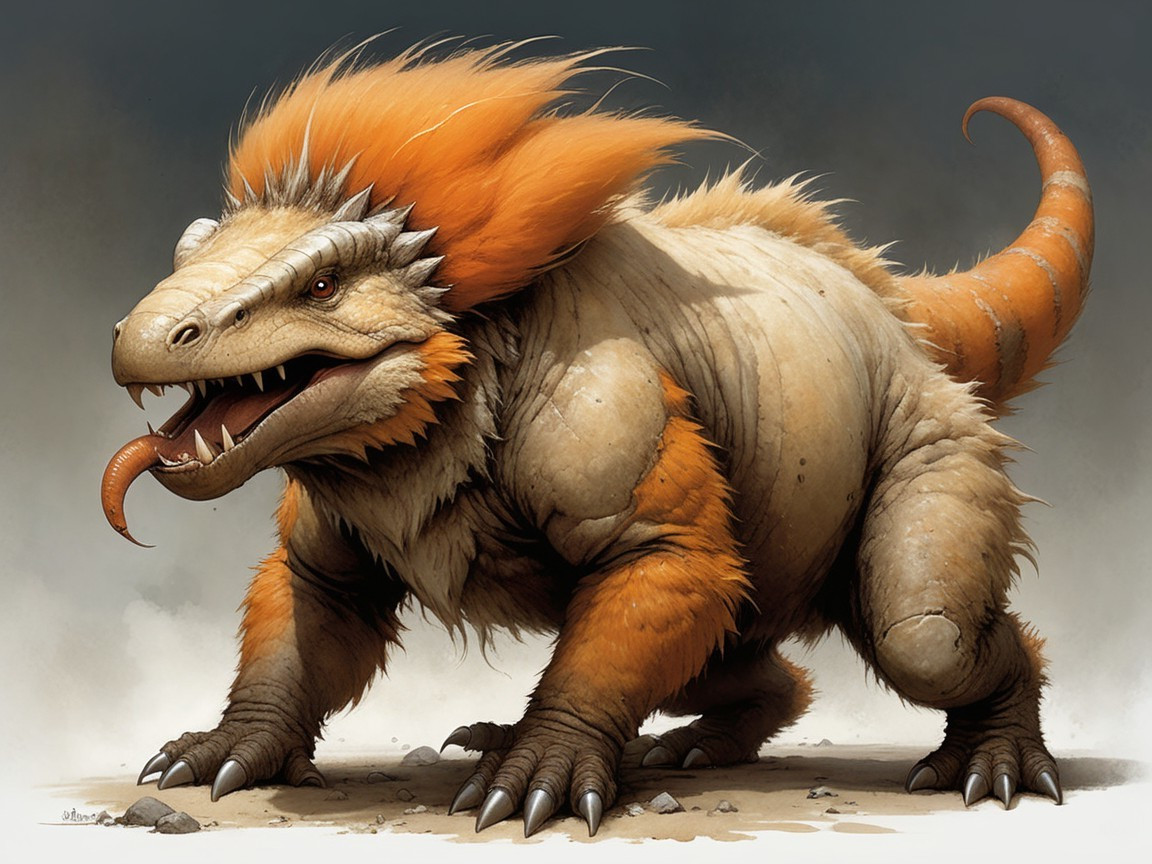 Description of a Large Prehistoric-Like Creature