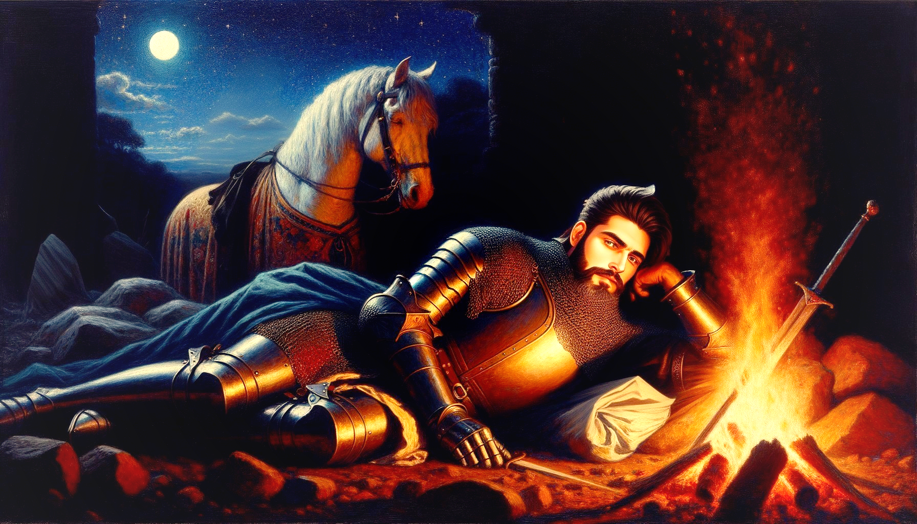 The Knight's Watch Verse IX - With a smile on his face, he falls asleep on this dark night