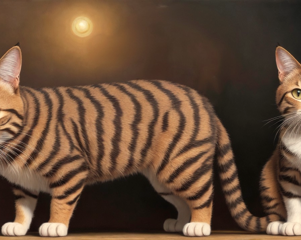 Bengal Cats with Striking Brown and Gold Coats