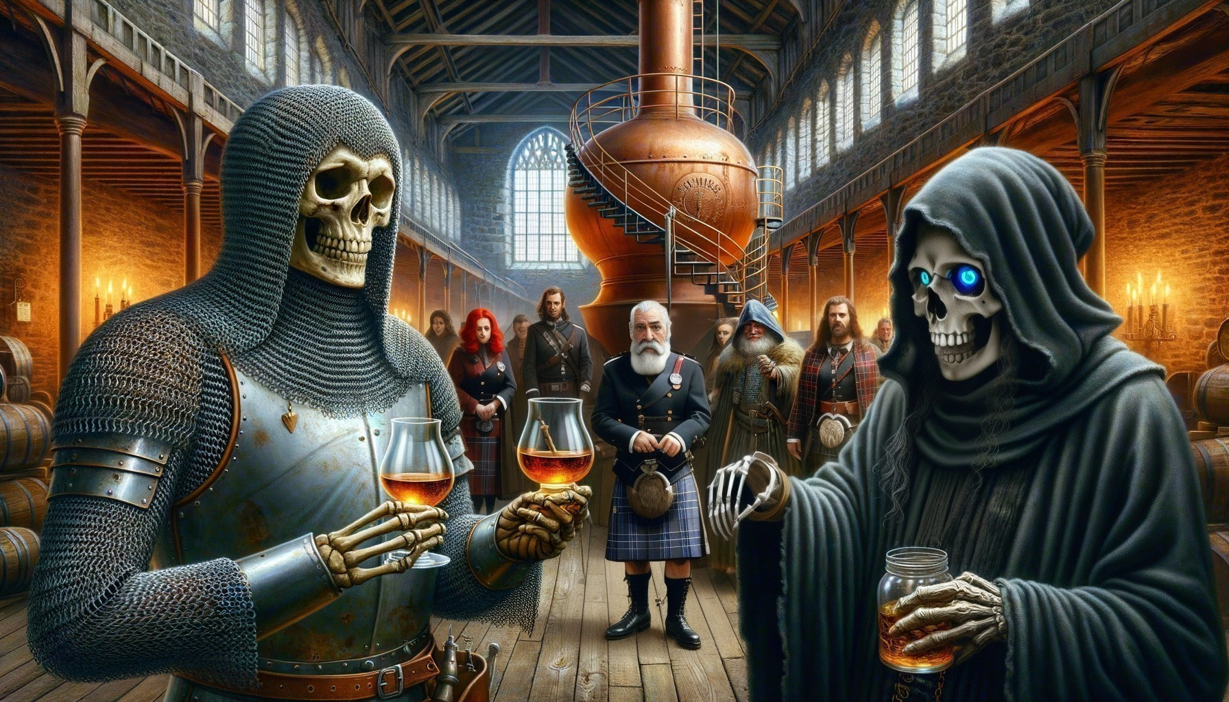 Sir Jupp & DEATH at Work in a Scottish Whisky Distellery - #FBDDAPR24