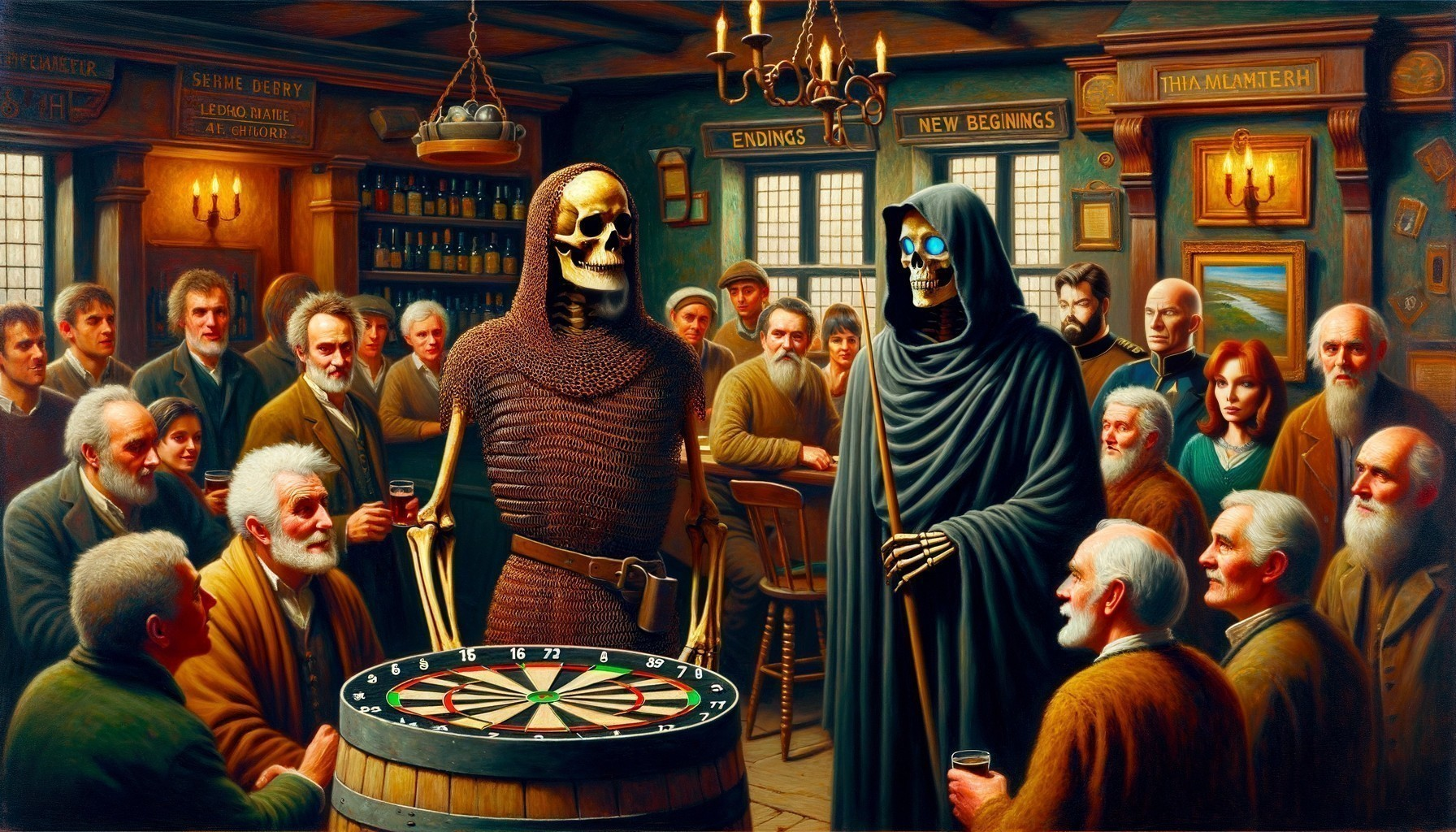 Sir Jupp and DEATH invent a new bar game