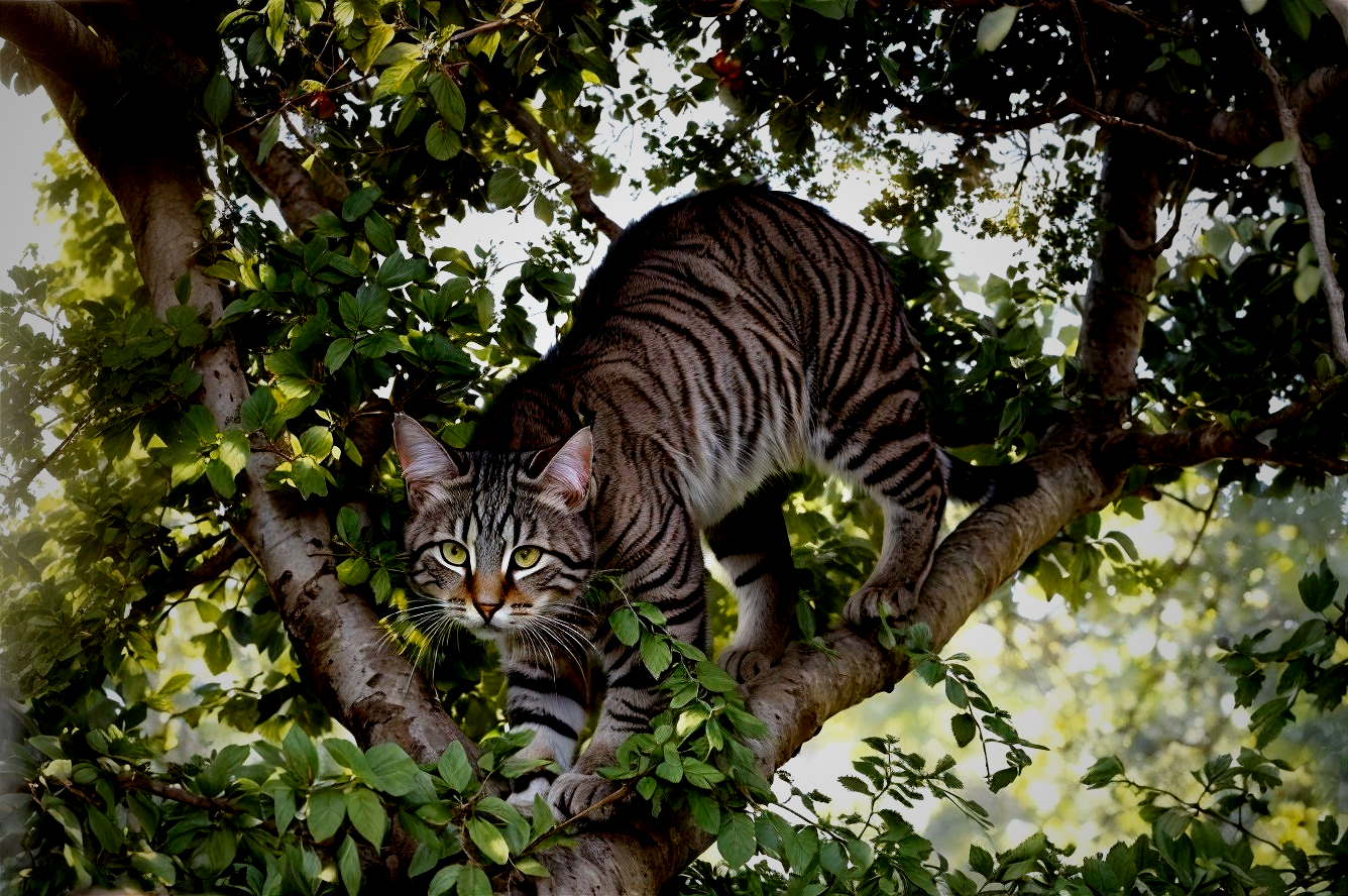 A majestic Jagular up in the trees