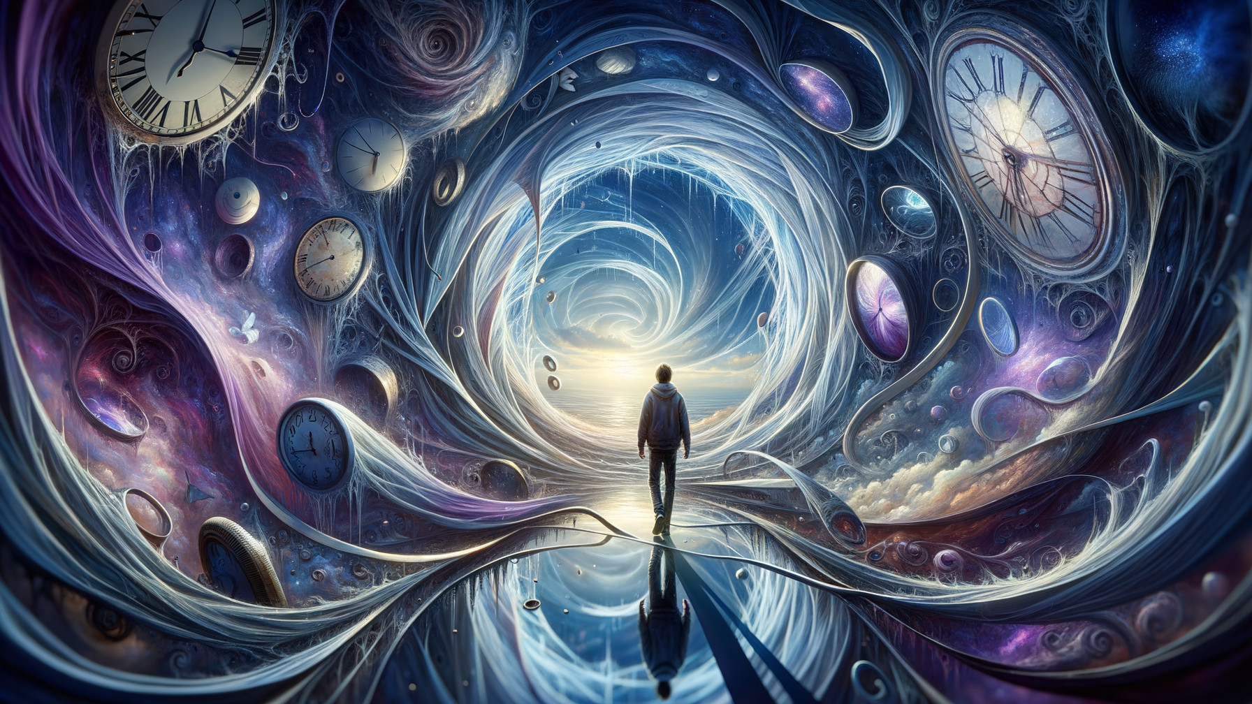 Surreal Vortex of Color and Cosmic Elements
