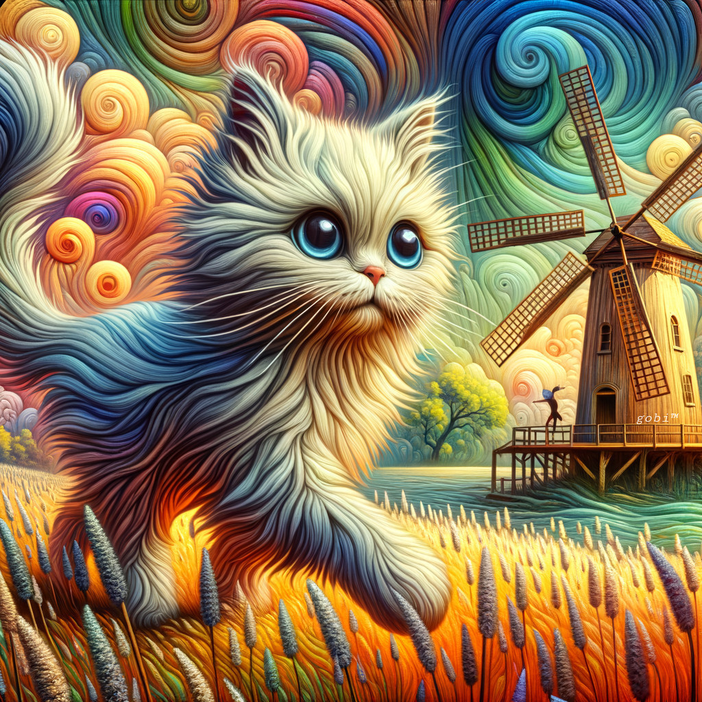 Enchanted Cat in Windmill Valley