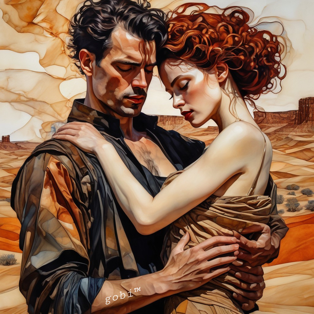 Desert Embrace: A Love Amidst the Sands