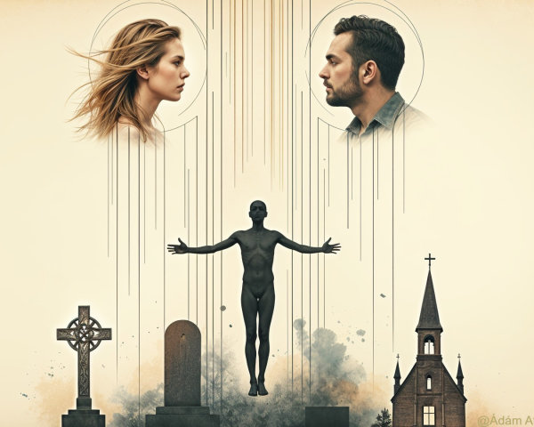 Surreal Composition of Profiles and Abstract Figure