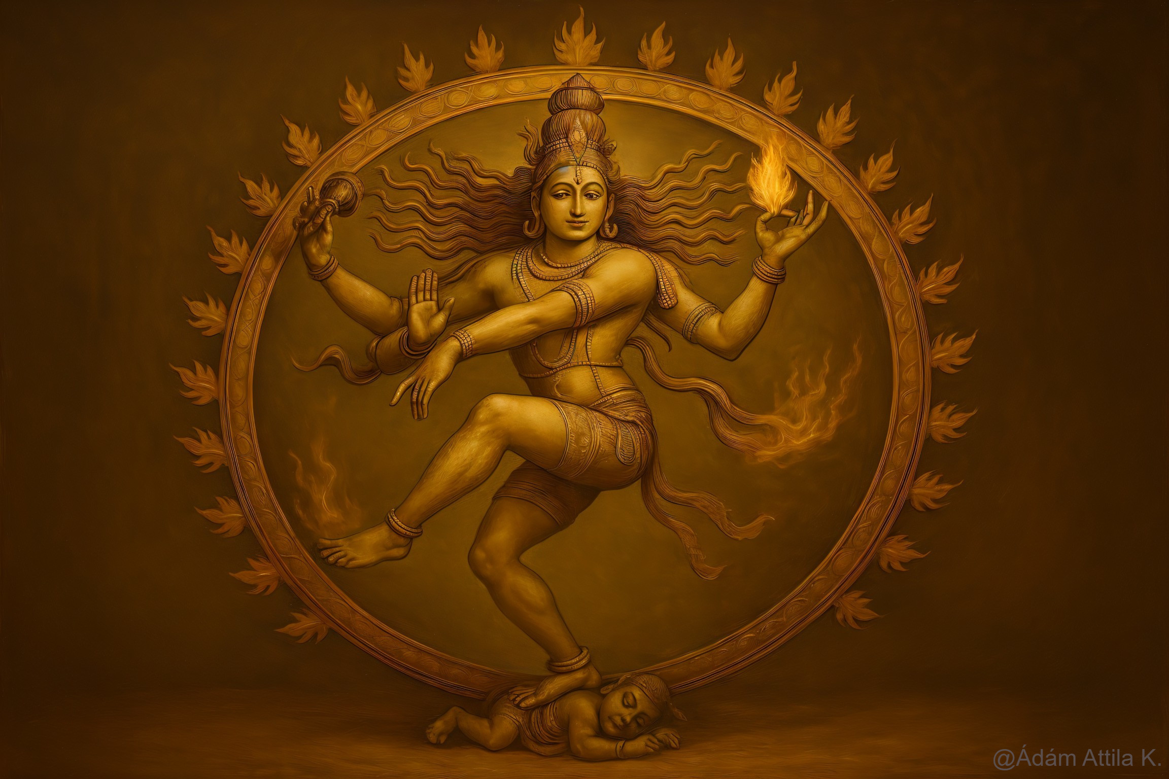 Dynamic Representation of Nataraja in Cosmic Dance