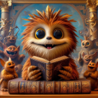Whimsical Character Reading in Enchanted Setting