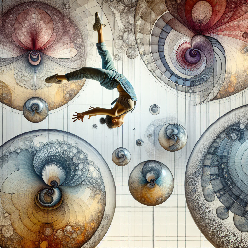 Dynamic Leap Through Abstract Fractal Patterns