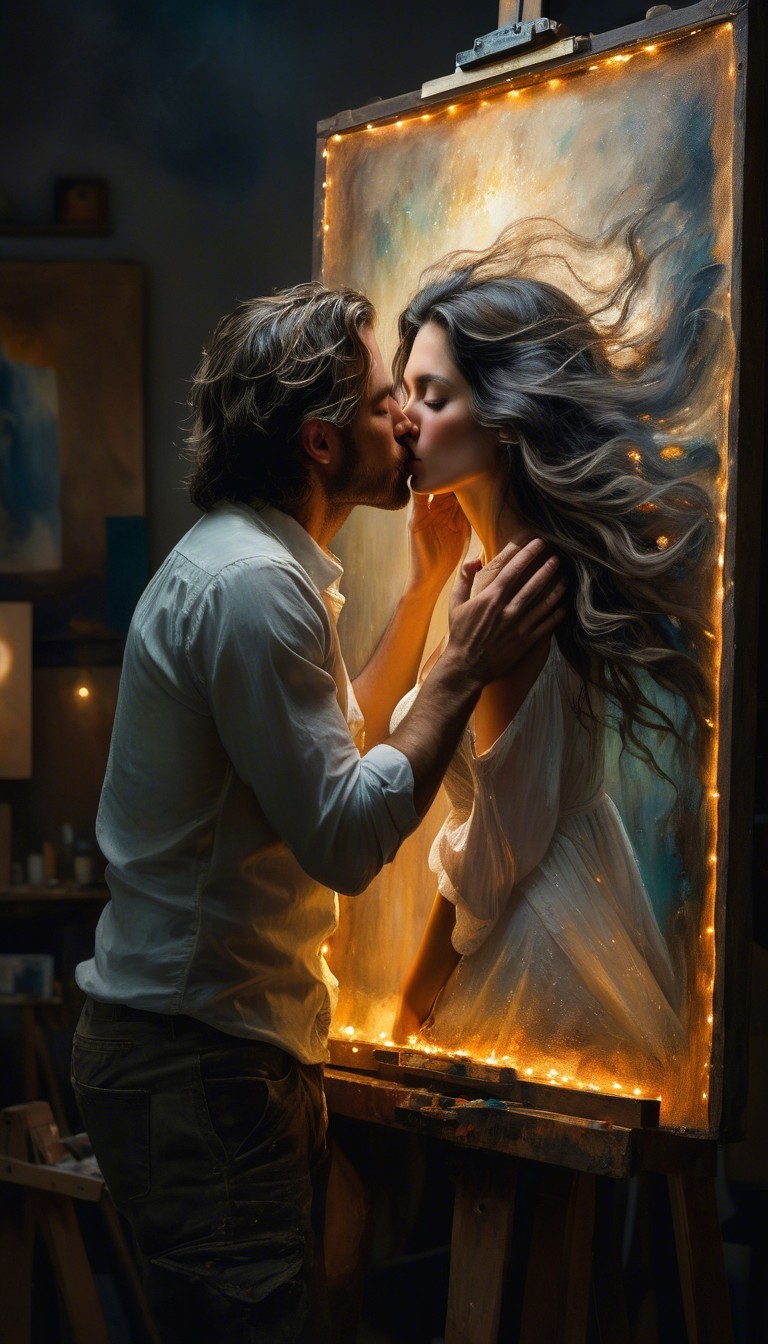Romantic Portrait of a Couple in Ethereal Setting