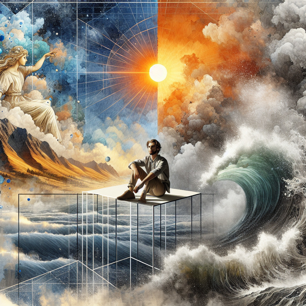 Surreal Landscape of Tranquility and Chaos