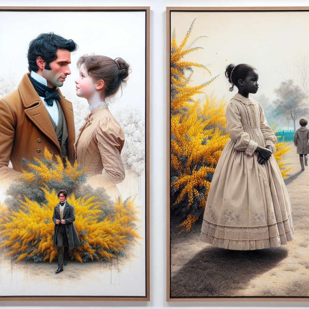 Romantic and Reflective Scenes in Ornate Frames