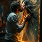 Romantic Portrait of a Couple in Ethereal Setting