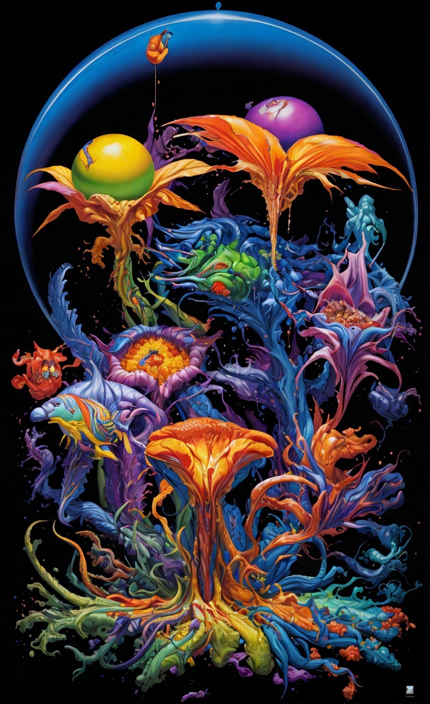 Garden in Dark | Deep Dream Generator