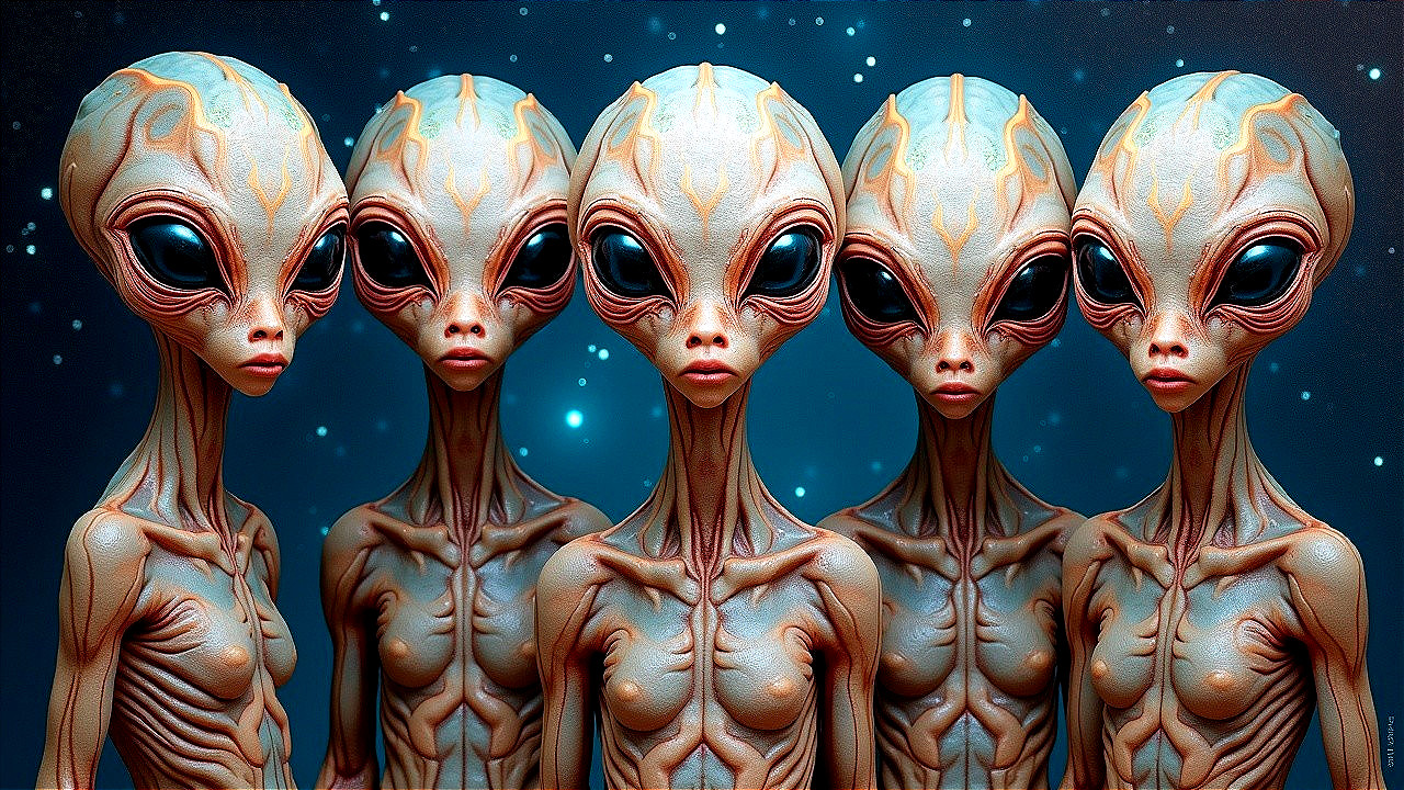 Extraterrestrial Beings with Unique Features in Star Field
