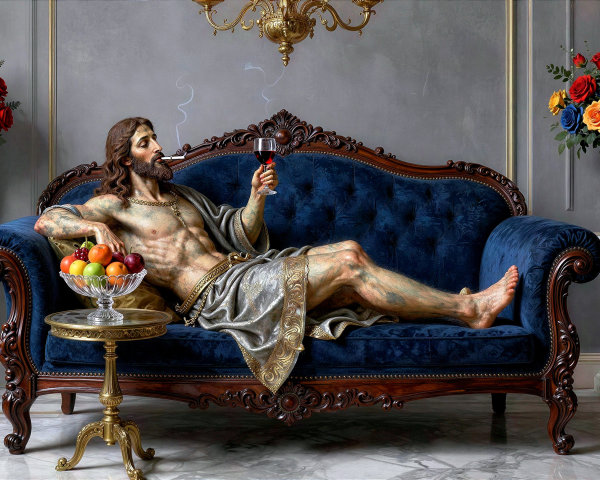 Modern Renaissance Oil Painting of Jesus Christ