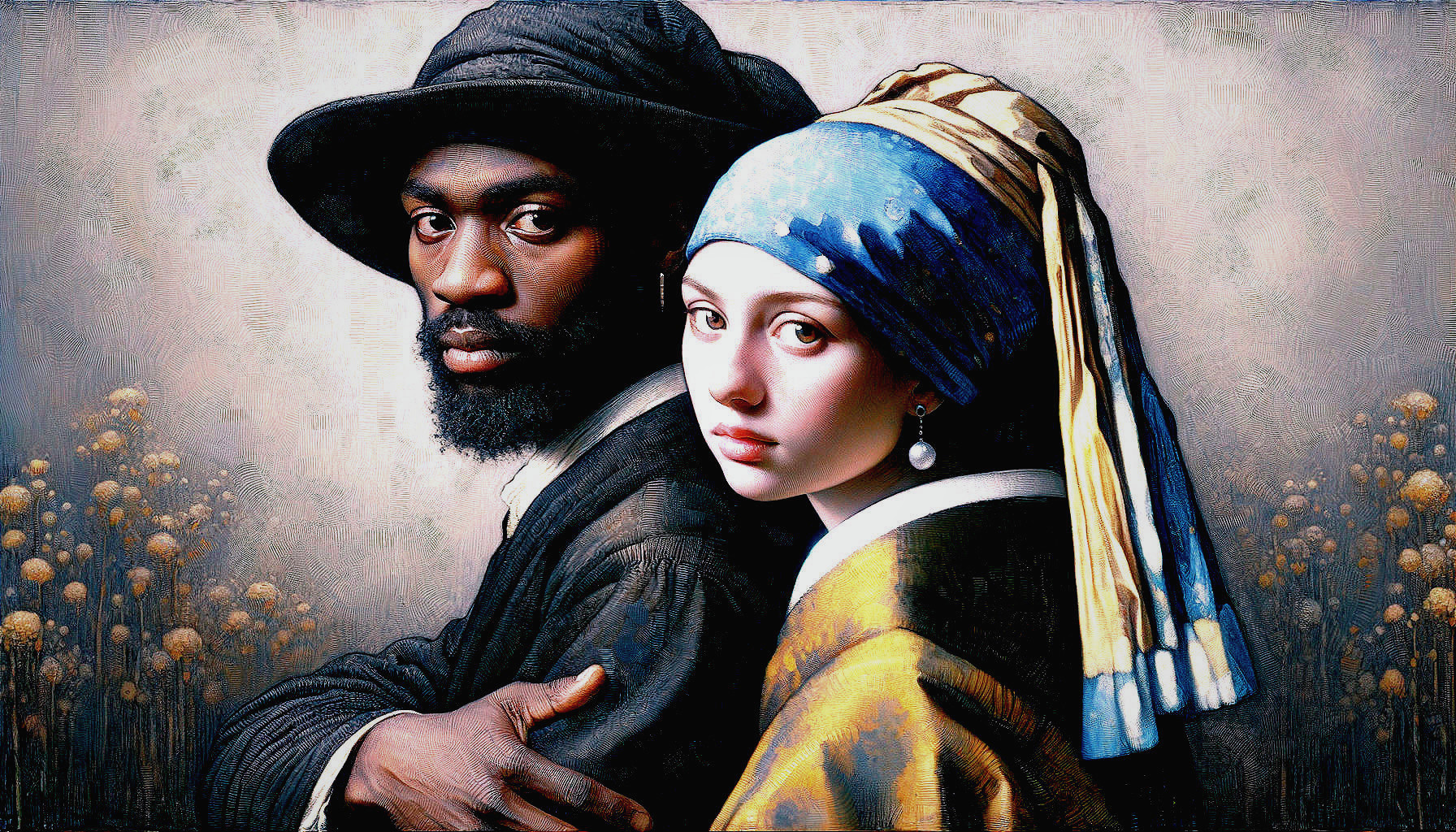 Reimagined Classic Portrait with Modern Elements