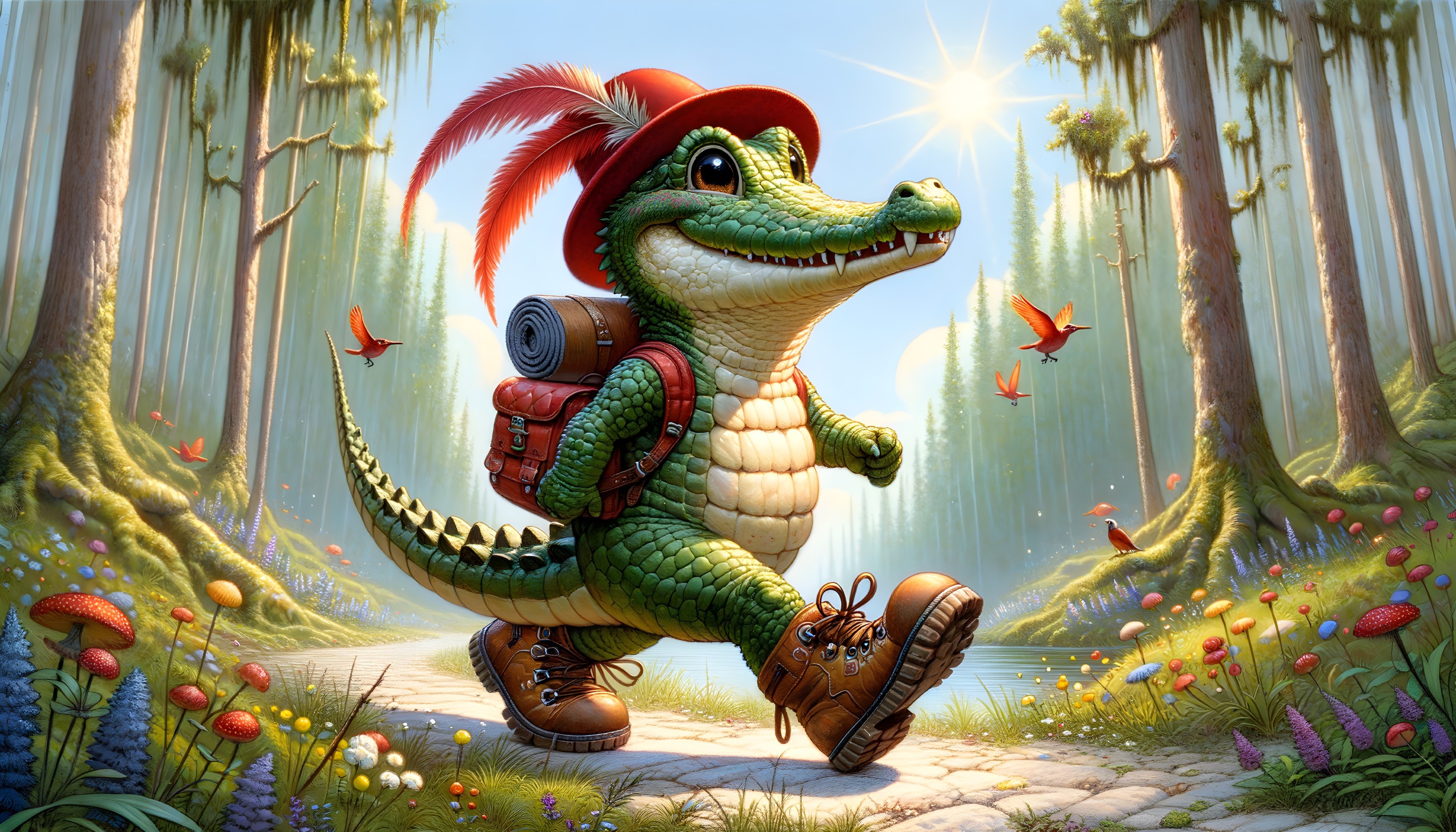 Croc the crocodile takes a Forest Adventure